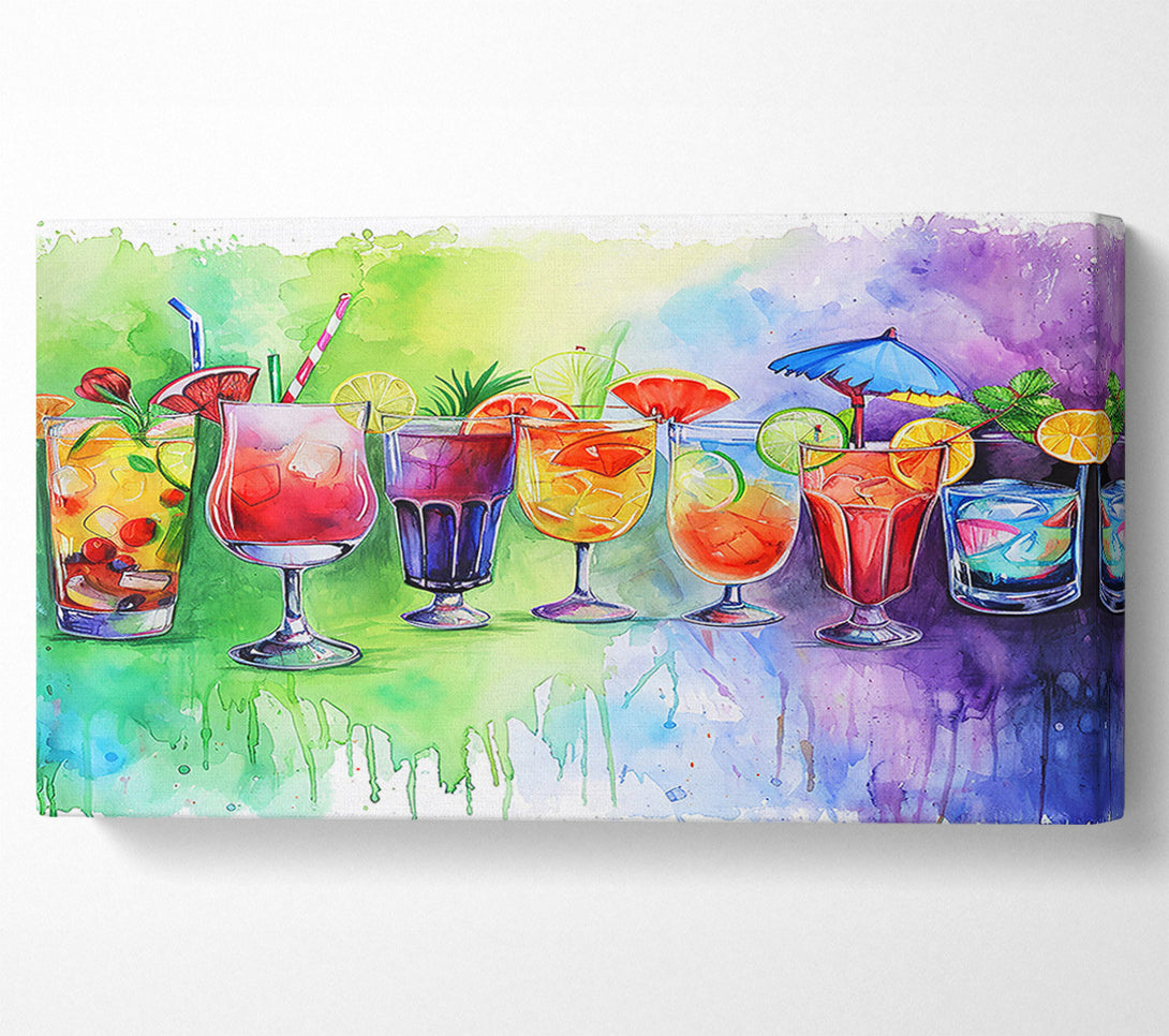  A Canvas Print of Red Rum Cocktails Canvas Wall Art