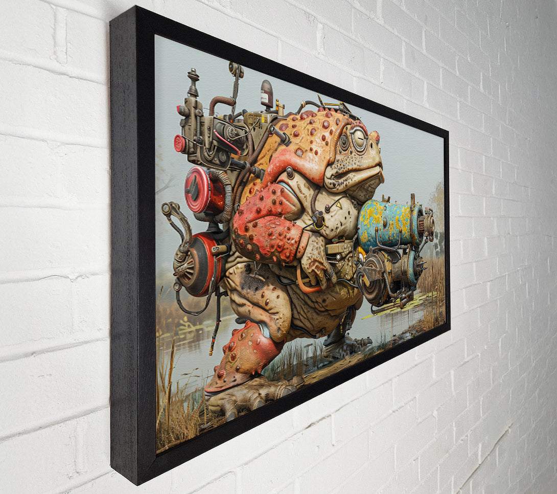  A Canvas Print of Rusty Blue Toad Canvas Art