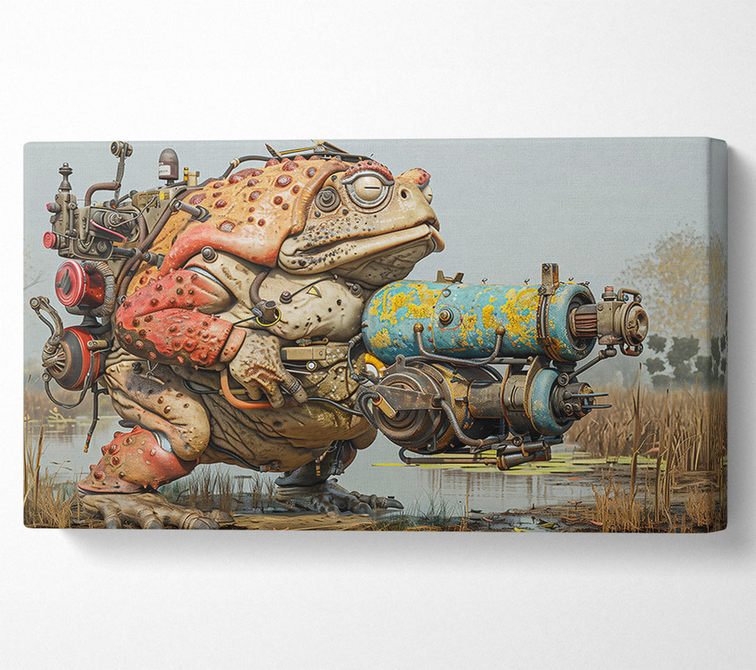  A Canvas Print of Rusty Blue Toad Canvas Art