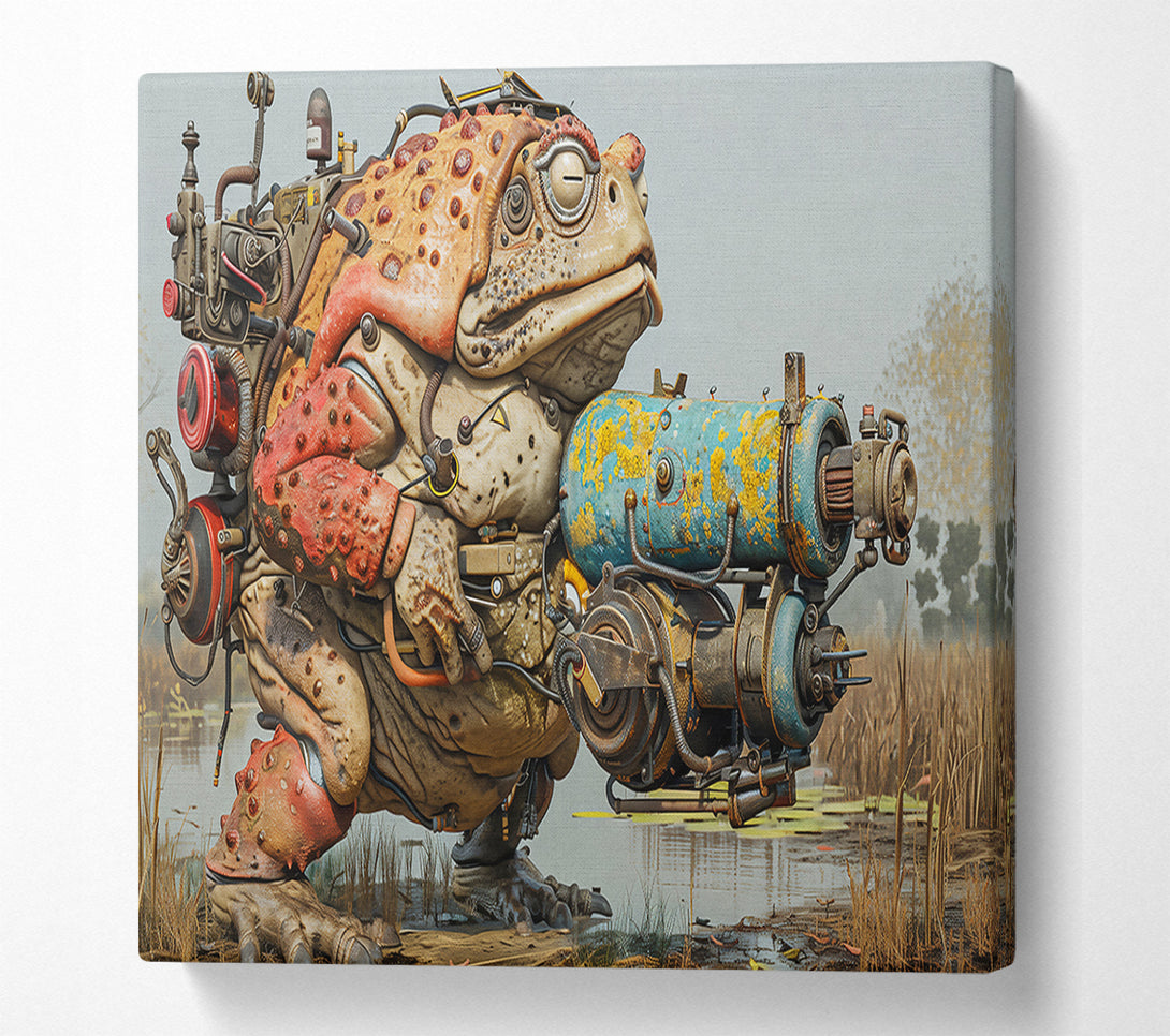  A Canvas Print of Rusty Blue Toad Canvas Art
