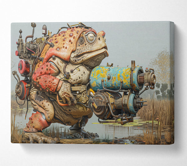  A Canvas Print of Rusty Blue Toad Canvas Art