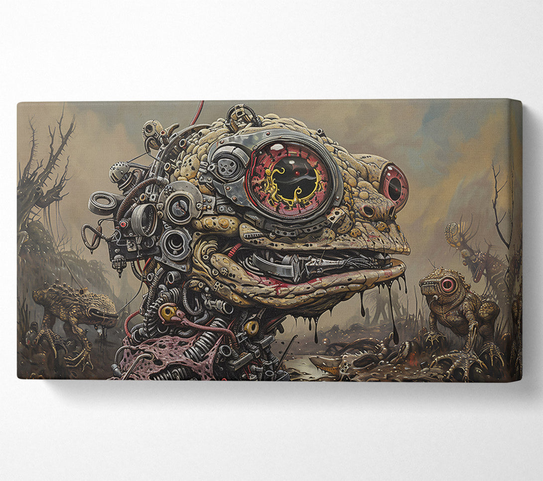  A Canvas Print of Crimson Mechanical Eye Canvas Art