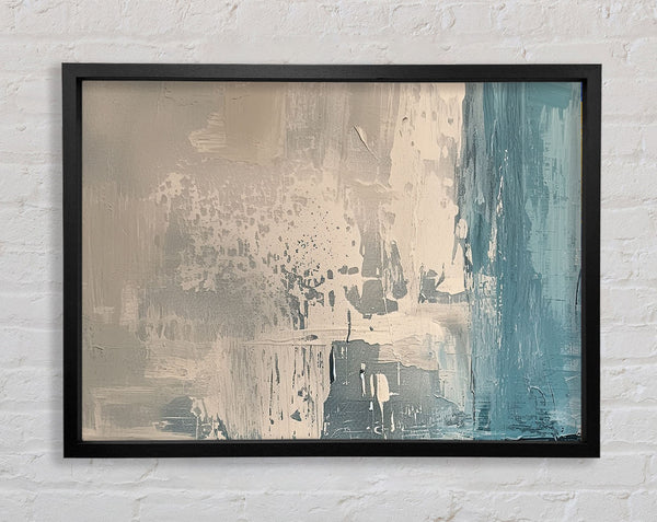 Greys To Blue Framed Print