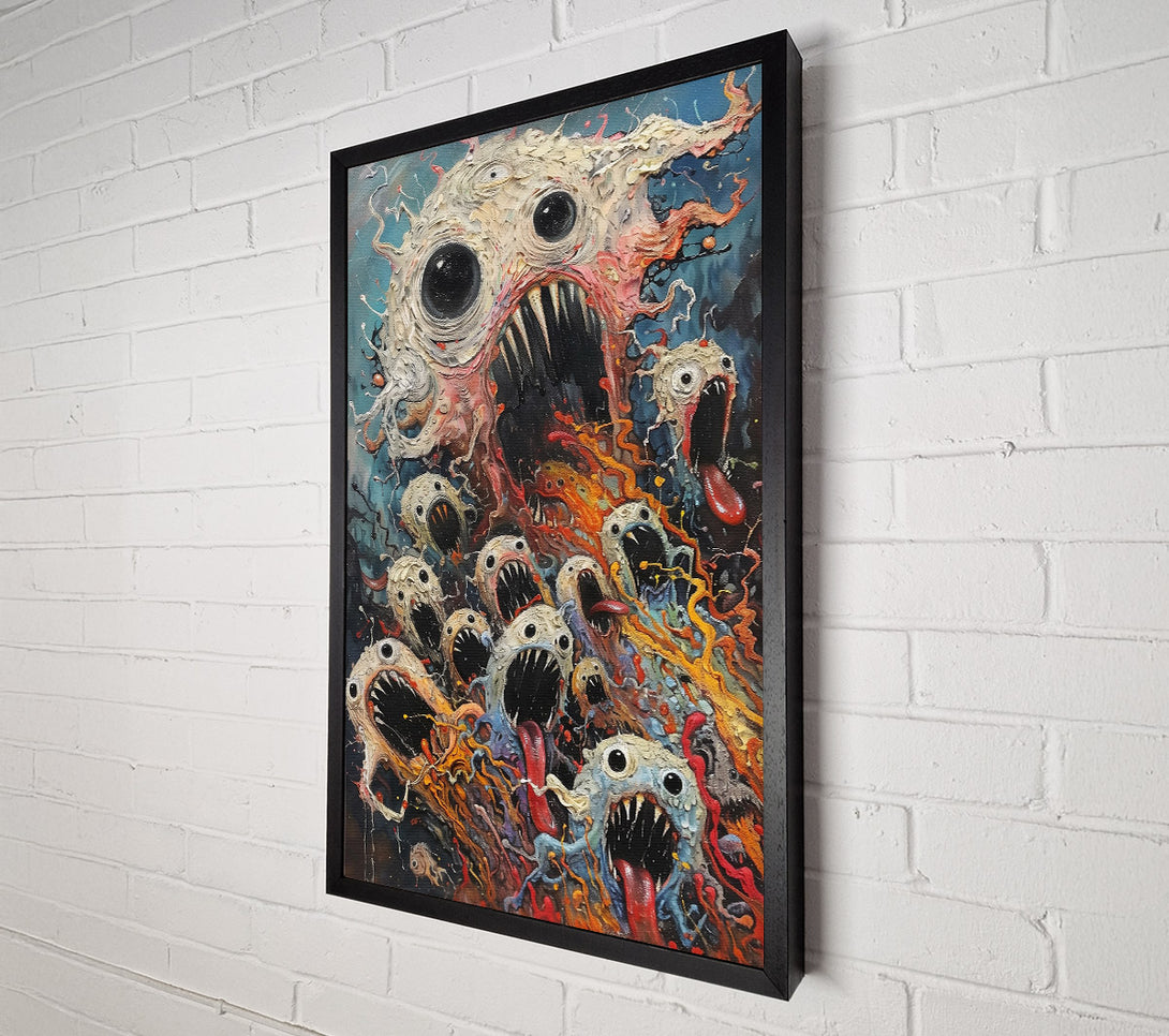  A Canvas Print of White Maw Of Madness Canvas Print