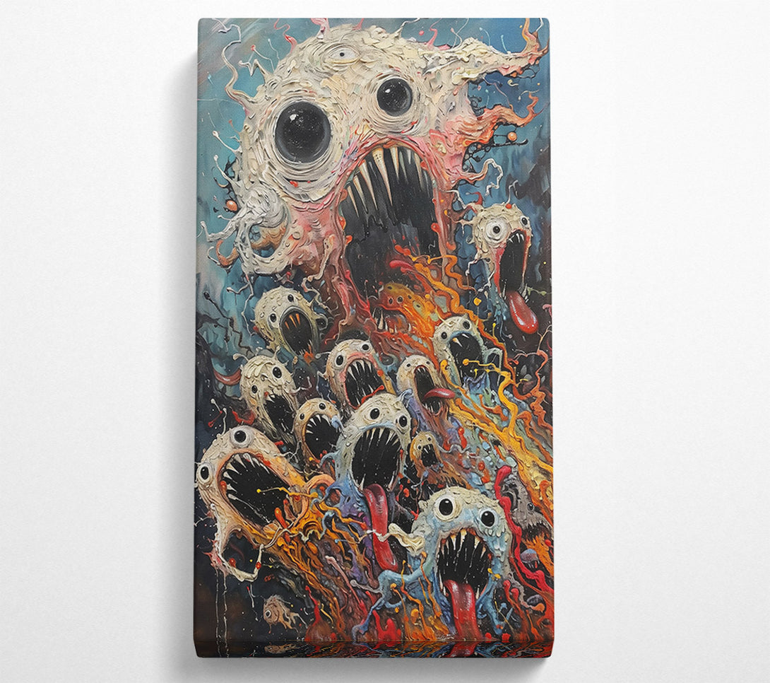  A Canvas Print of White Maw Of Madness Canvas Print