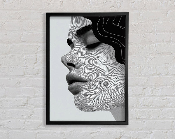 Greys Woman Framed Print