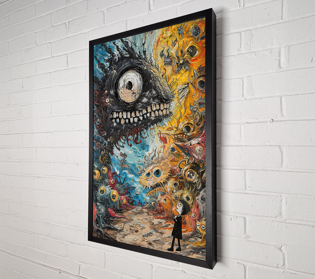  A Canvas Print of Black Eye Of Terror Canvas Print