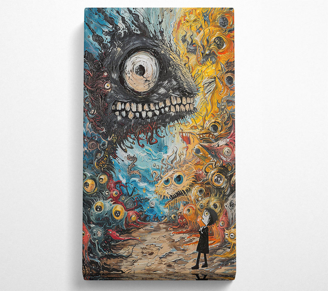  A Canvas Print of Black Eye Of Terror Canvas Print