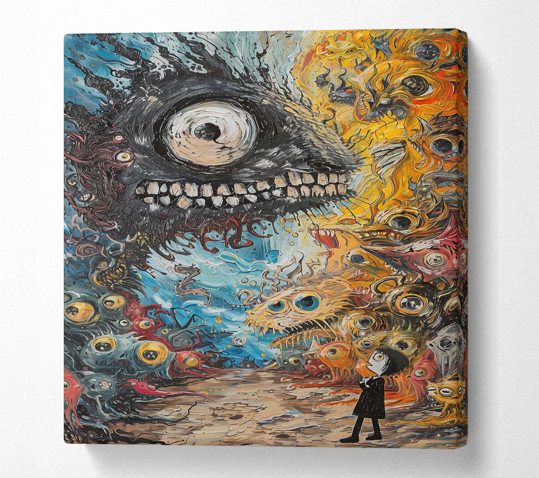  A Canvas Print of Black Eye Of Terror Canvas Print