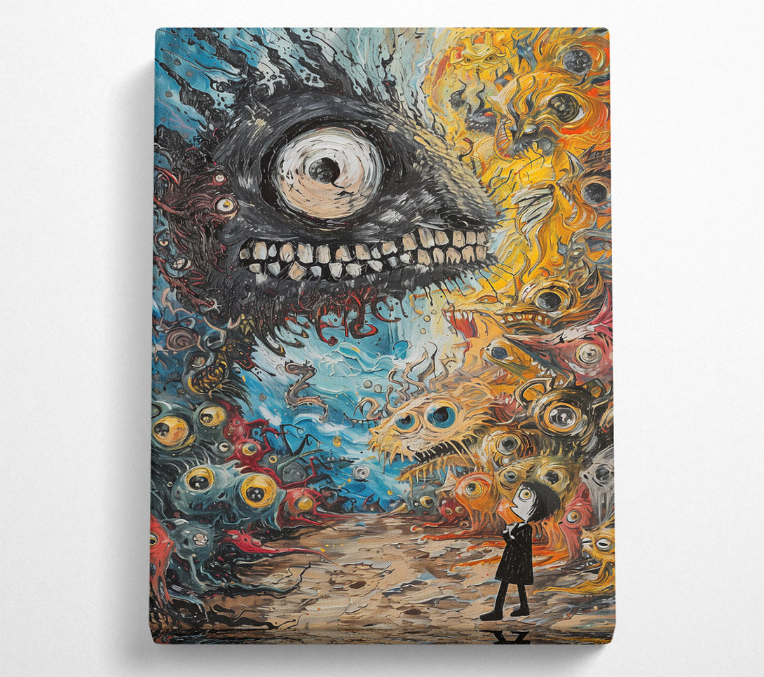  A Canvas Print of Black Eye Of Terror Canvas Print