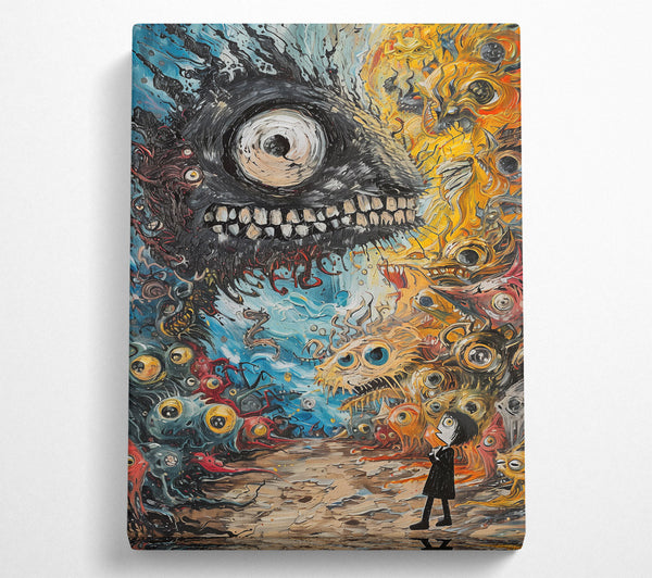  A Canvas Print of Black Eye Of Terror Canvas Print
