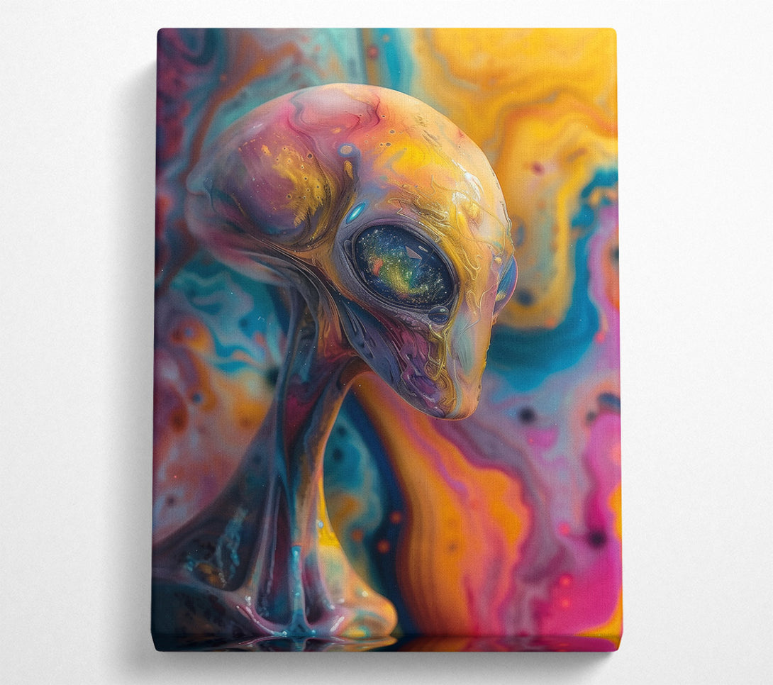  A Canvas Print of Golden Cosmic Gaze Canvas Art