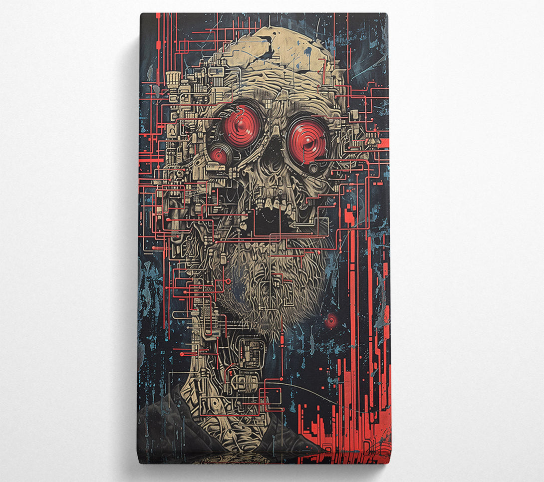  A Canvas Print of Red Circuitry Mind Canvas Wall Art