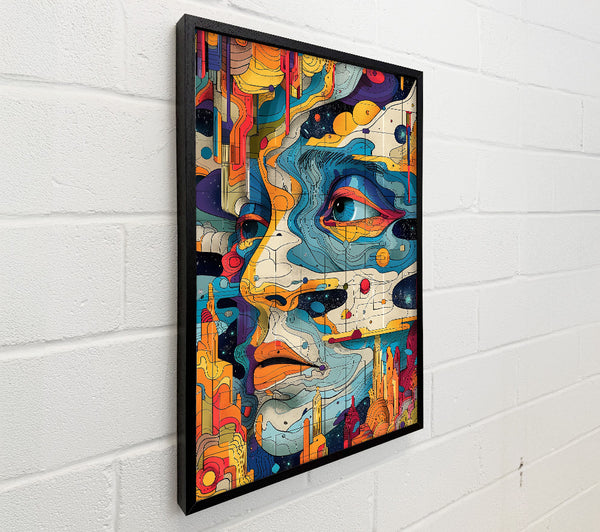 Orange Cosmic Face