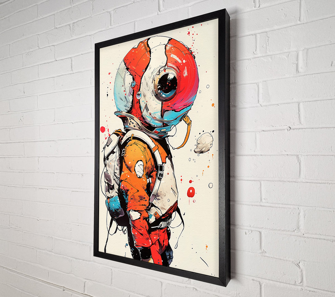  A Canvas Print of Red Space Wanderer Canvas Print