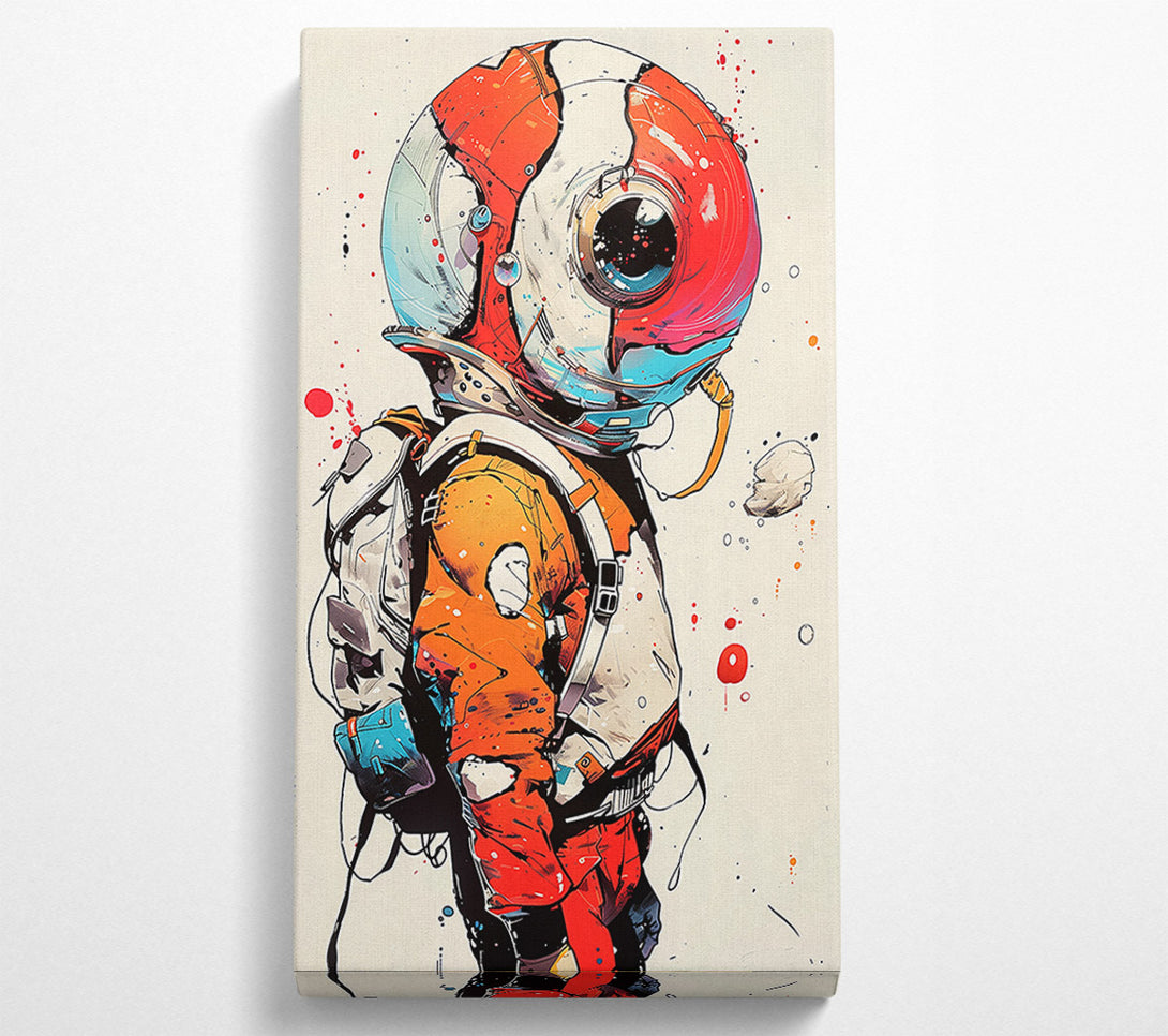  A Canvas Print of Red Space Wanderer Canvas Print