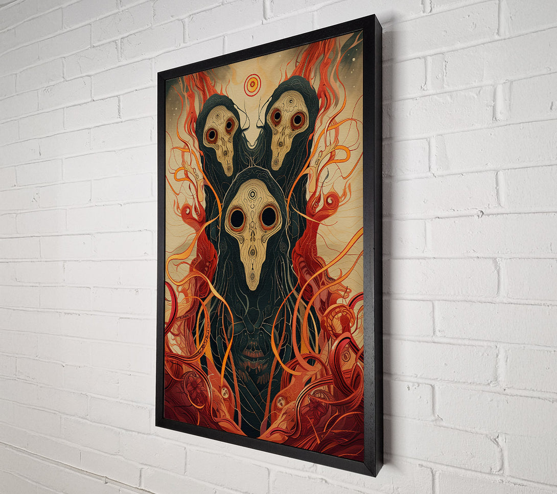  A Canvas Print of Crimson Eyes Of The Void Canvas Art