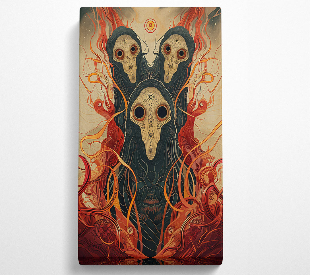  A Canvas Print of Crimson Eyes Of The Void Canvas Art