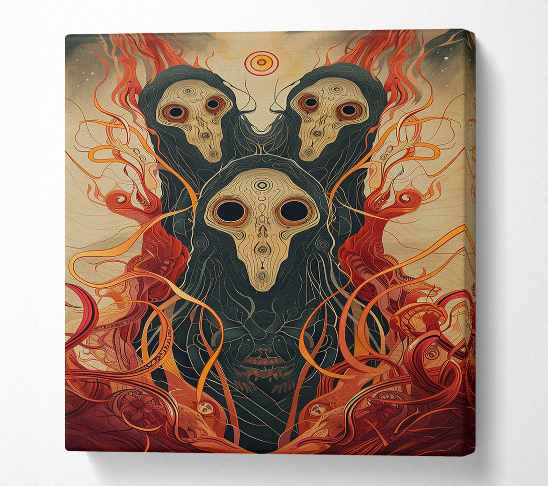  A Canvas Print of Crimson Eyes Of The Void Canvas Art