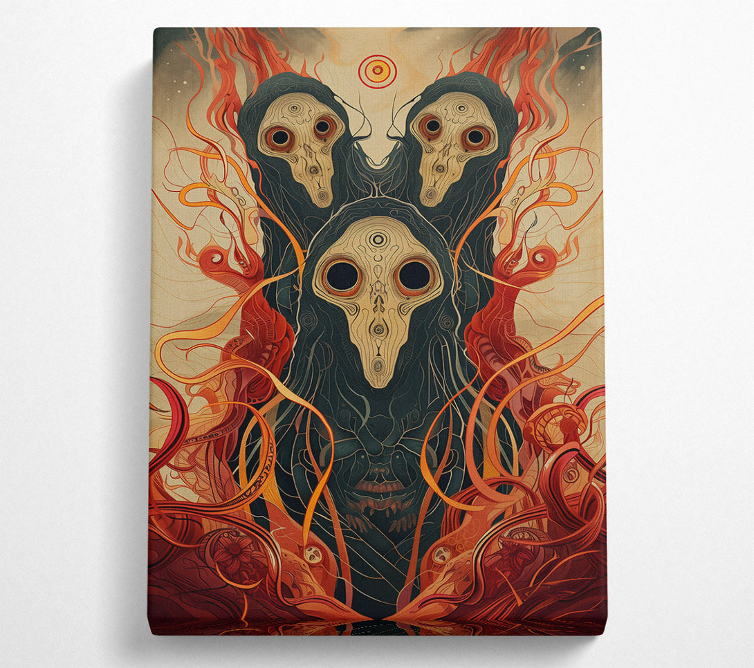  A Canvas Print of Crimson Eyes Of The Void Canvas Art