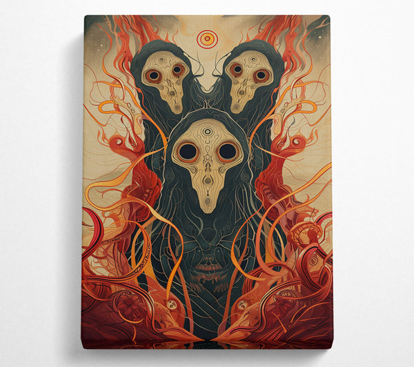  A Canvas Print of Crimson Eyes Of The Void Canvas Art