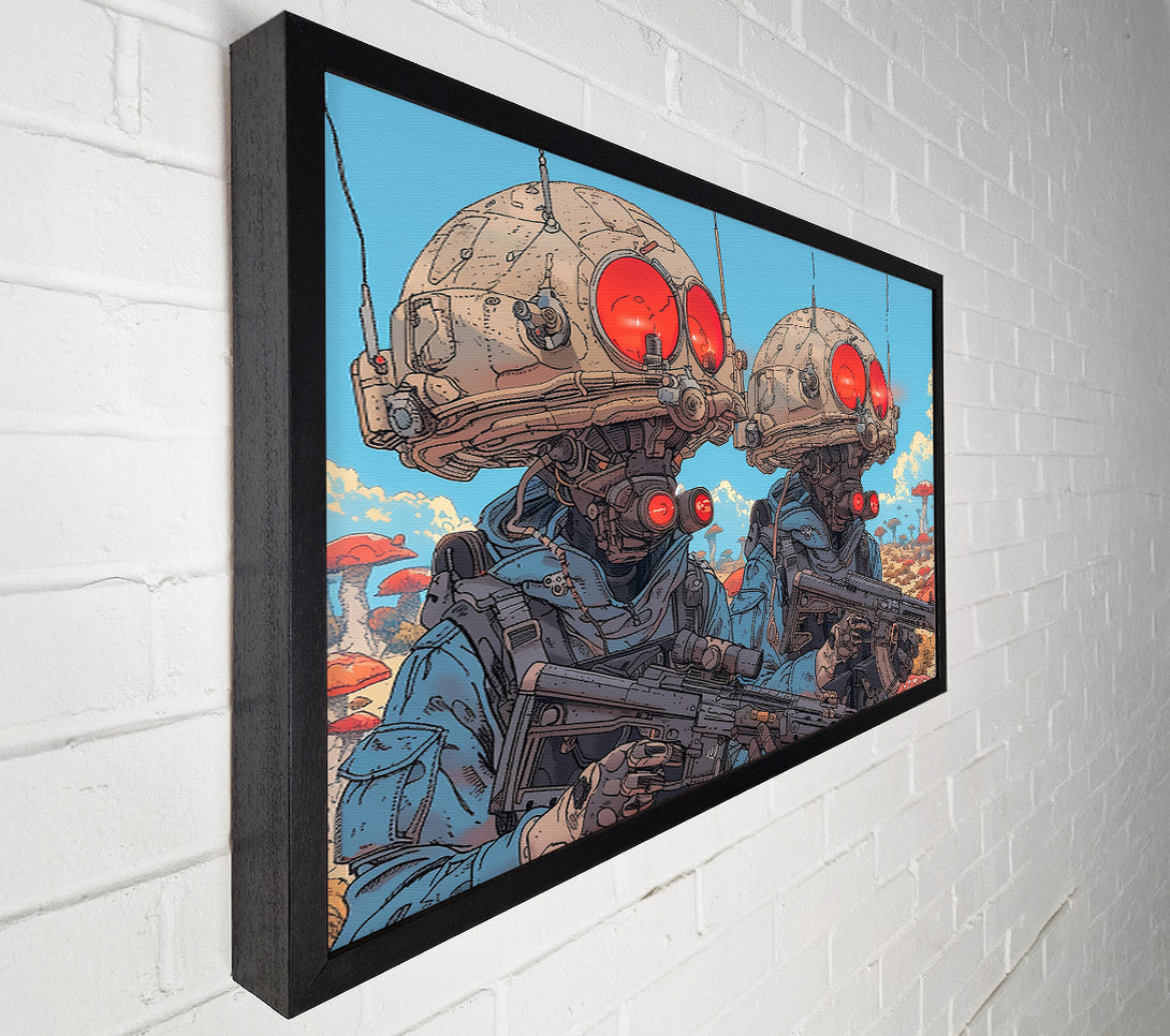  A Canvas Print of Red Eyes On Patrol Canvas Print