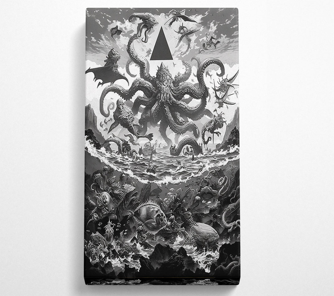  A Canvas Print of Black Tentacle Dreamscape Canvas Print