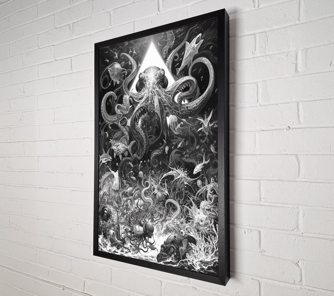  A Canvas Print of Black Tentacle Symphony Canvas Art