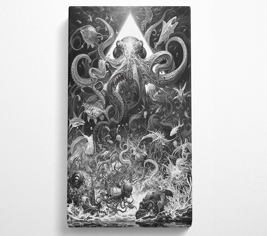  A Canvas Print of Black Tentacle Symphony Canvas Art