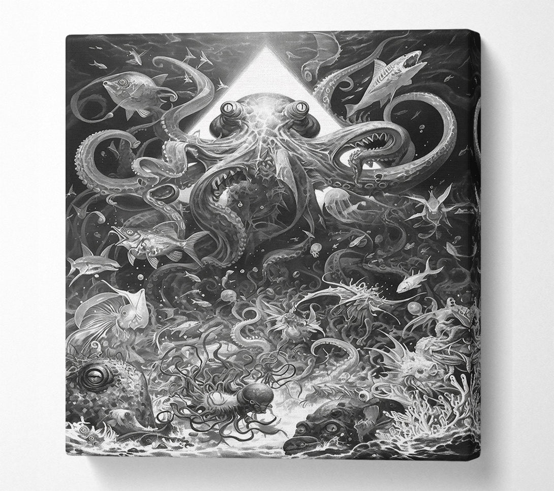  A Canvas Print of Black Tentacle Symphony Canvas Art
