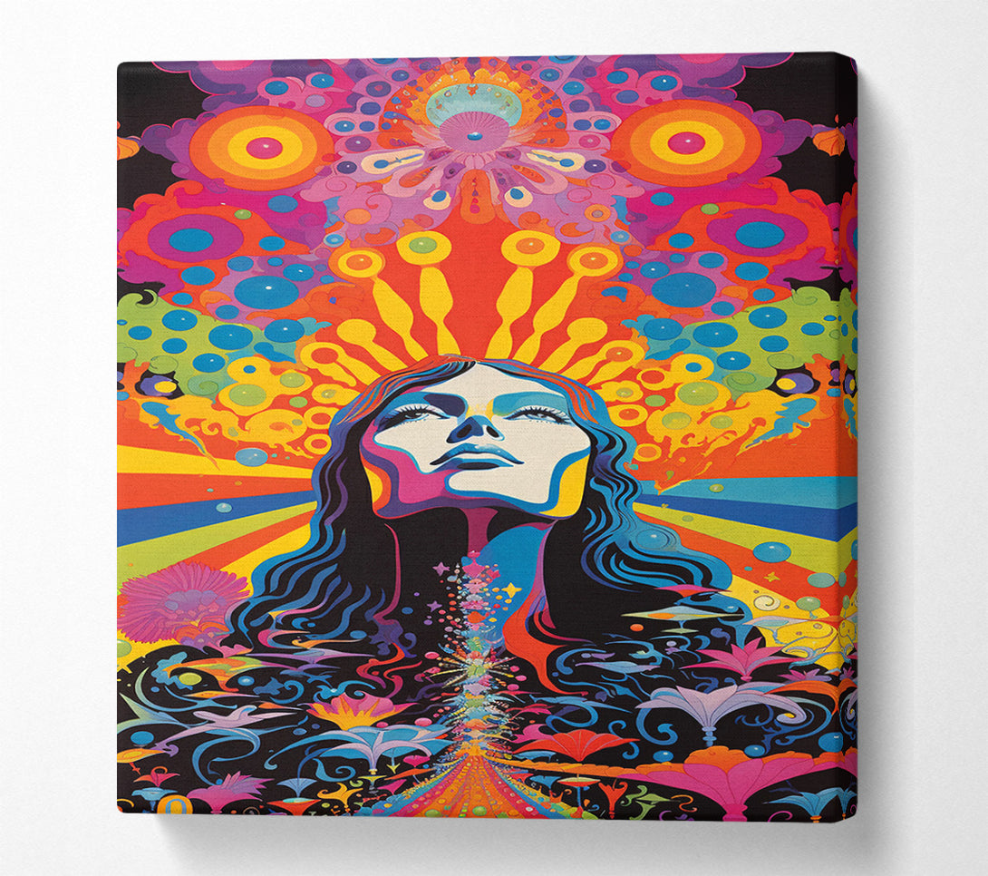  A Canvas Print of Groovy Girl Canvas Art