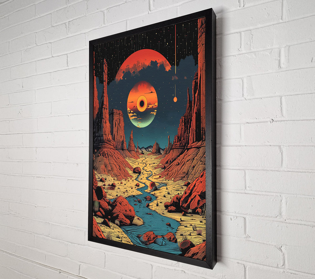  A Canvas Print of Crimson Canyon Dreams Canvas Art