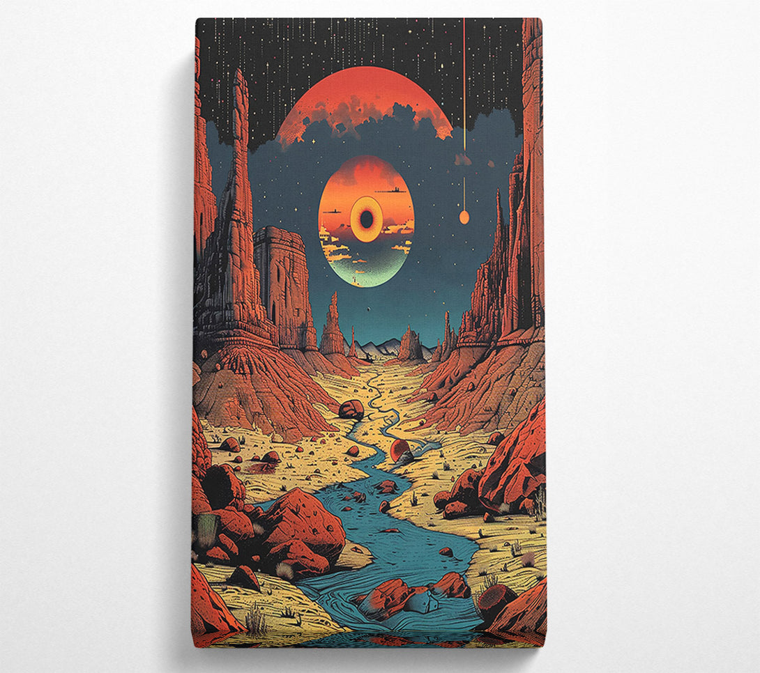  A Canvas Print of Crimson Canyon Dreams Canvas Art
