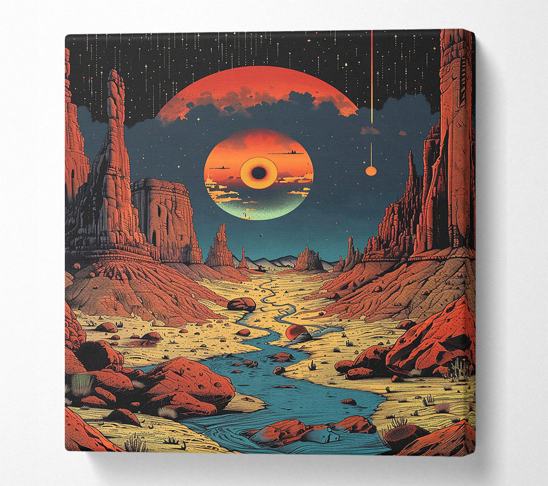  A Canvas Print of Crimson Canyon Dreams Canvas Art