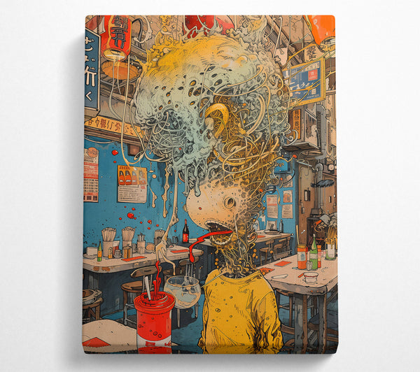  A Canvas Print of Red Slurp In The Alleyway Canvas Print