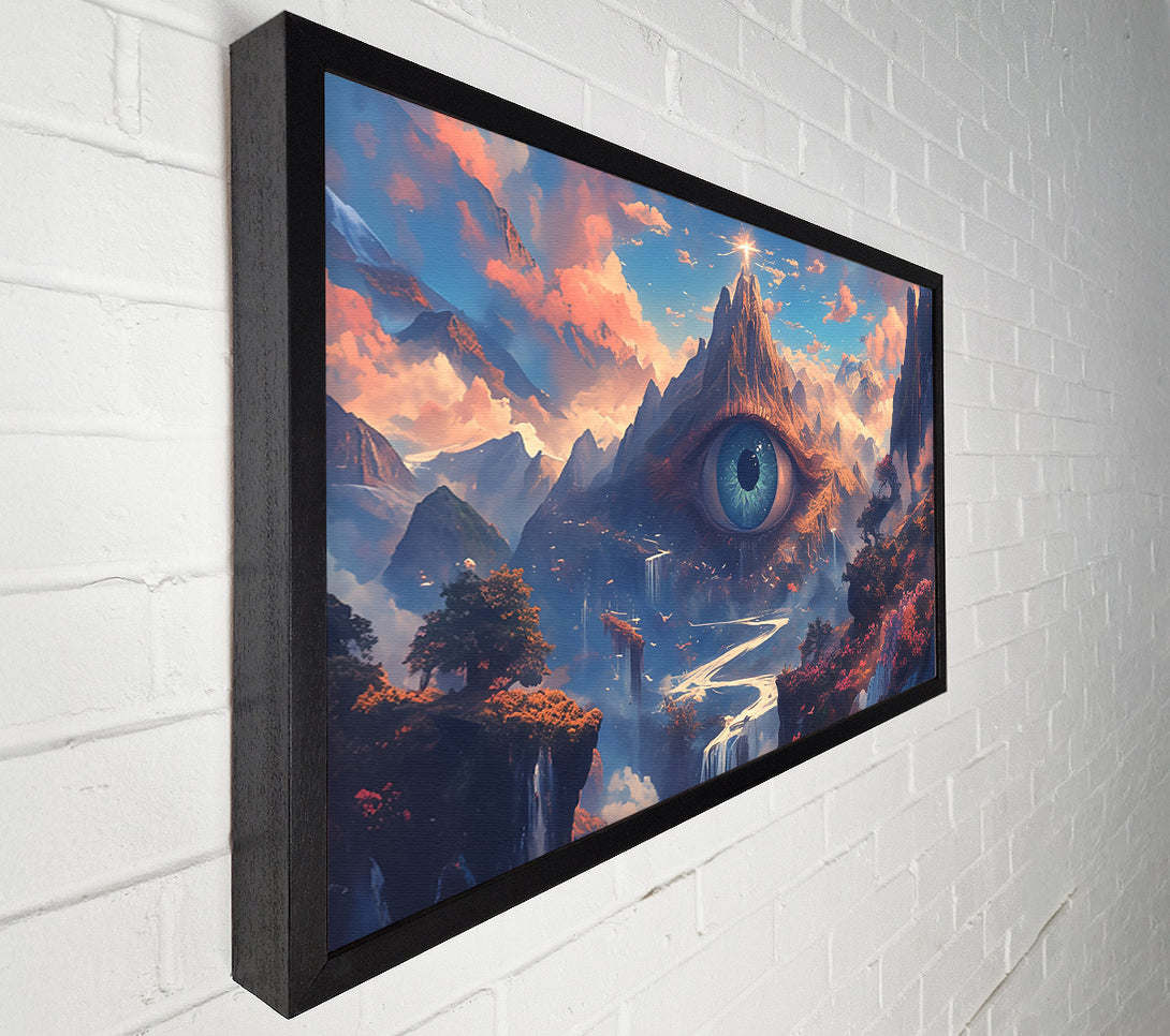  A Canvas Print of Azure Mountain Eye Canvas Wall Art