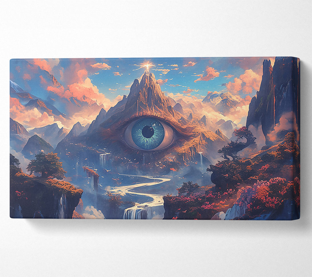  A Canvas Print of Azure Mountain Eye Canvas Wall Art