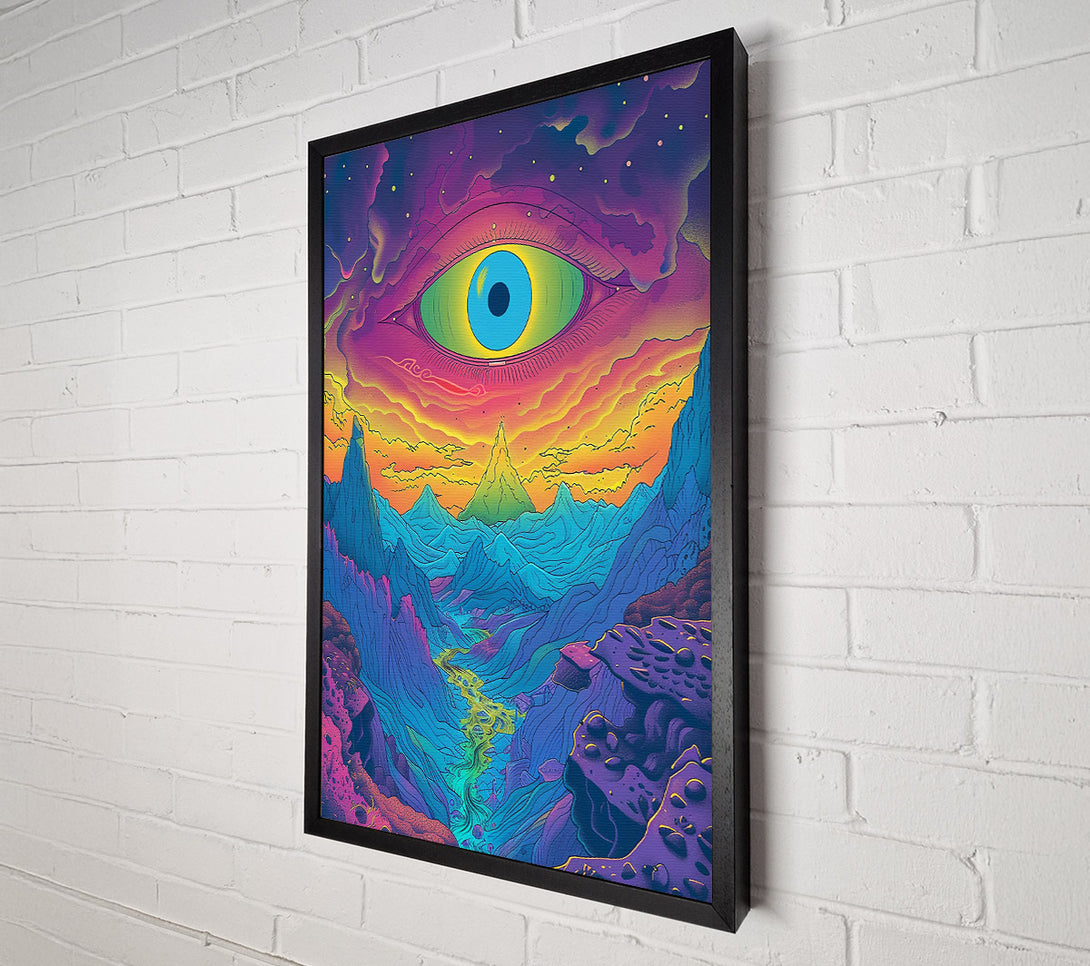  A Canvas Print of Green Eye Mountainscape Canvas Print