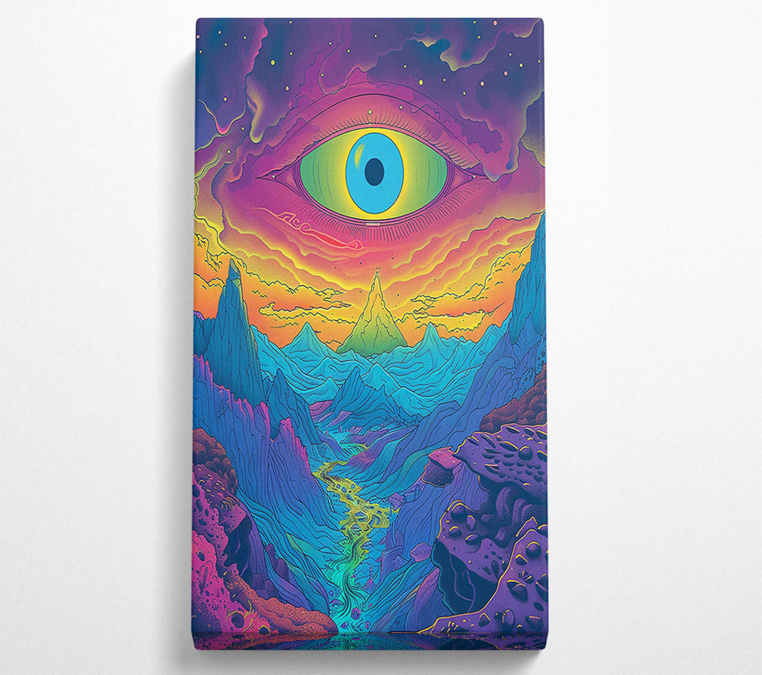  A Canvas Print of Green Eye Mountainscape Canvas Print