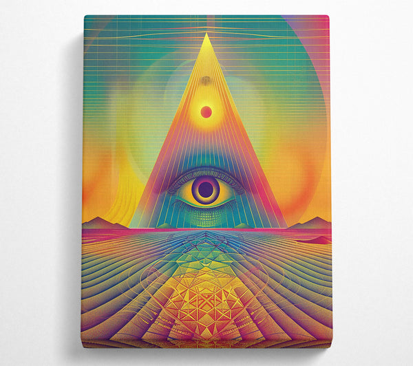  A Canvas Print of Golden Eye Of Truth Canvas Art