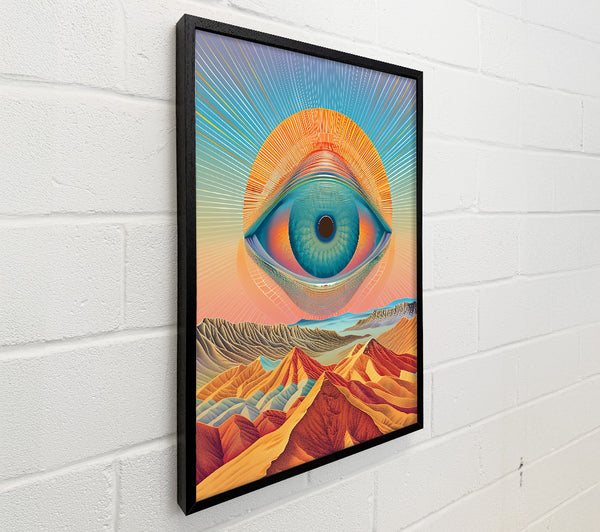 Azure Eye Over Hills