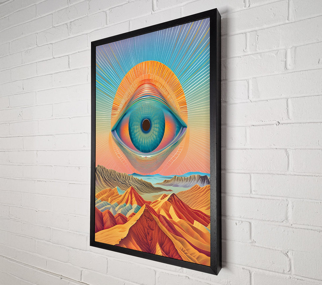  A Canvas Print of Azure Eye Over Hills Canvas Wall Art
