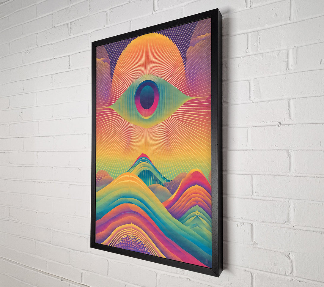  A Canvas Print of Orange Eye Of The Hills Canvas Wall Art