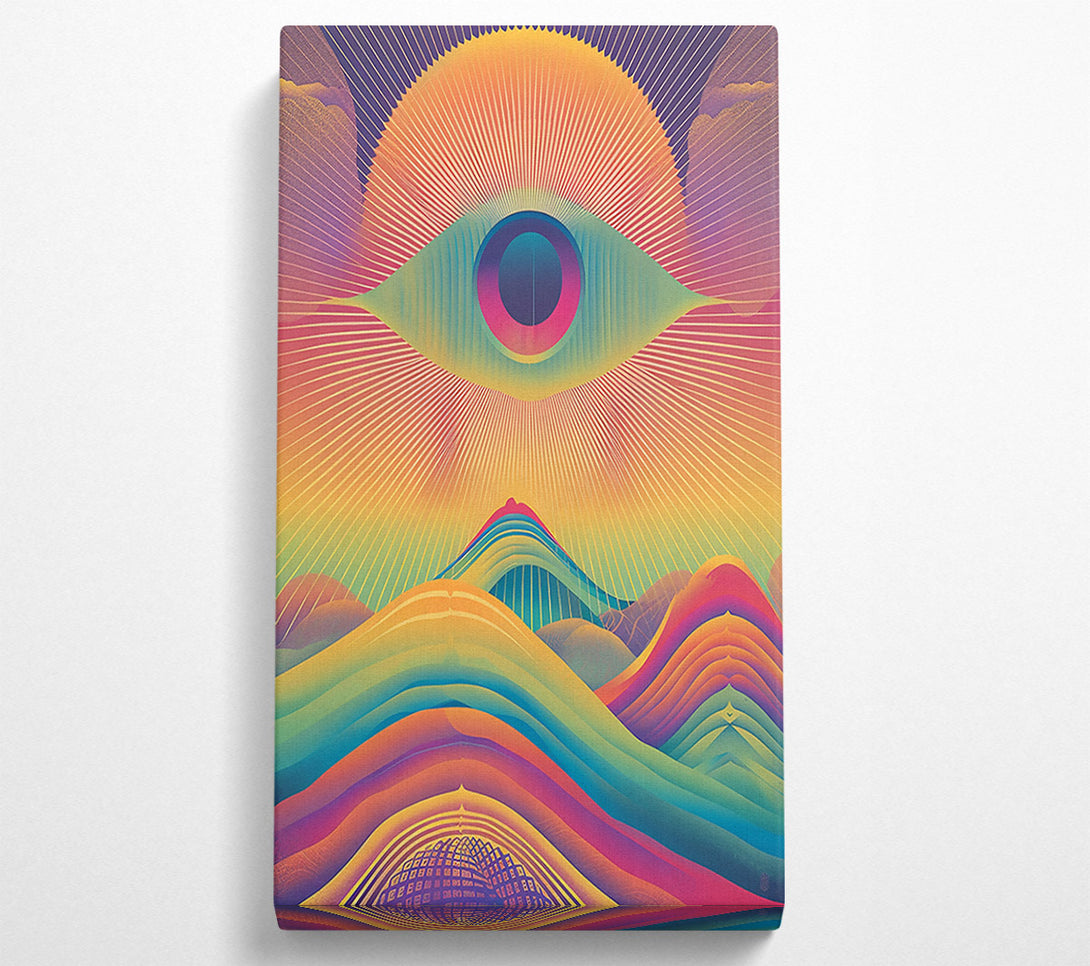  A Canvas Print of Orange Eye Of The Hills Canvas Wall Art