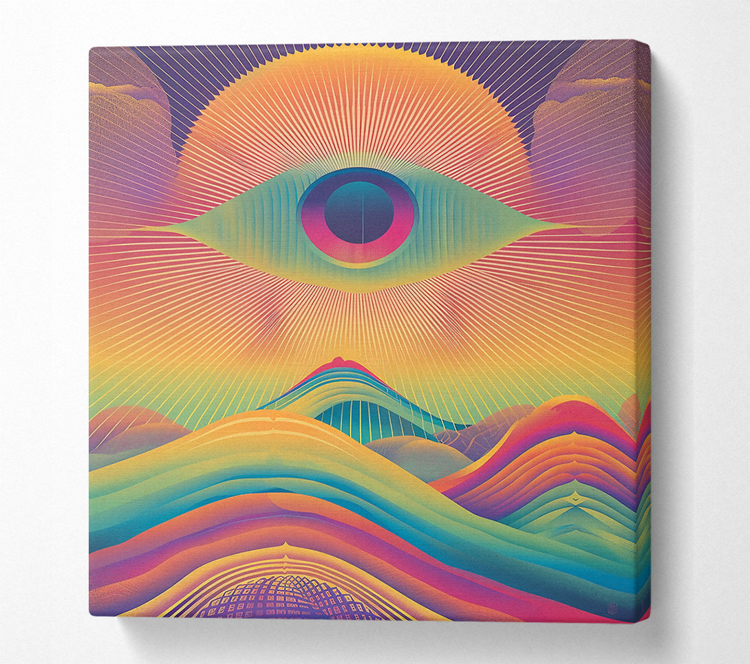  A Canvas Print of Orange Eye Of The Hills Canvas Wall Art