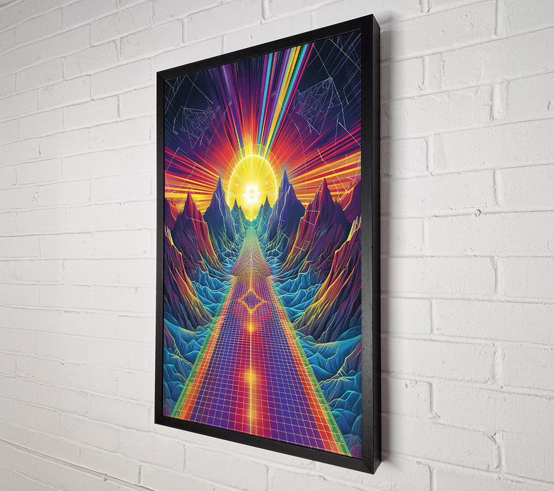  A Canvas Print of Golden Path To Heaven Canvas Art