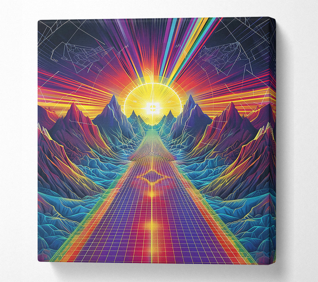  A Canvas Print of Golden Path To Heaven Canvas Art