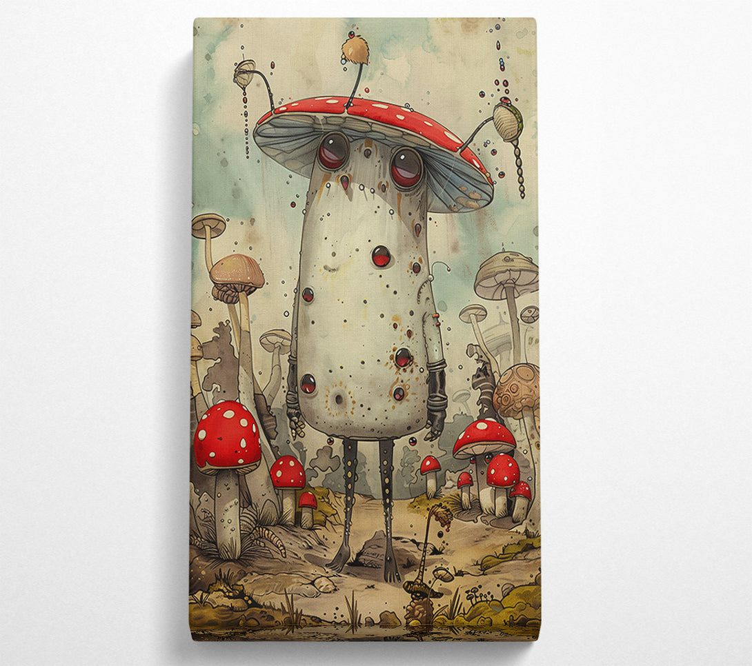  A Canvas Print of Red-Eyed Fungal Friend Canvas Print