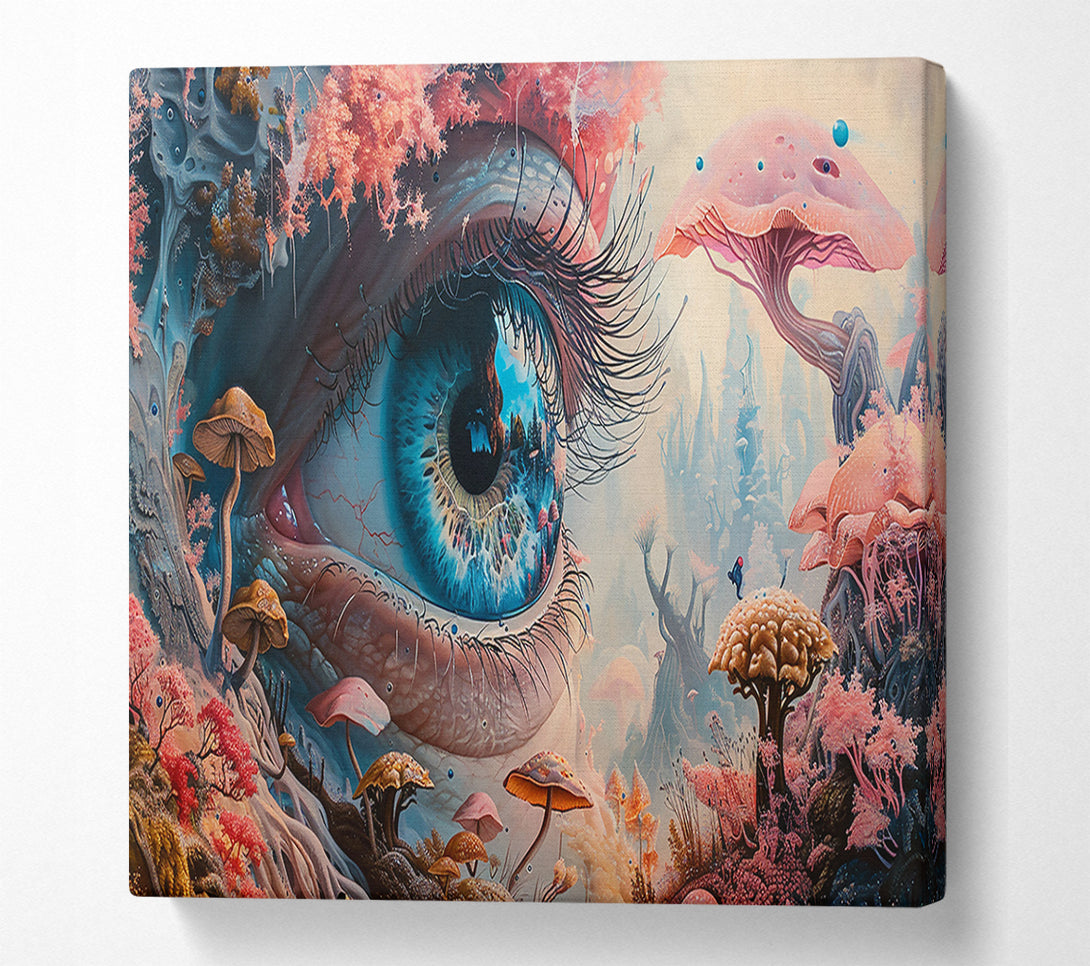  A Canvas Print of Blue Dreamscape Eye Canvas Wall Art