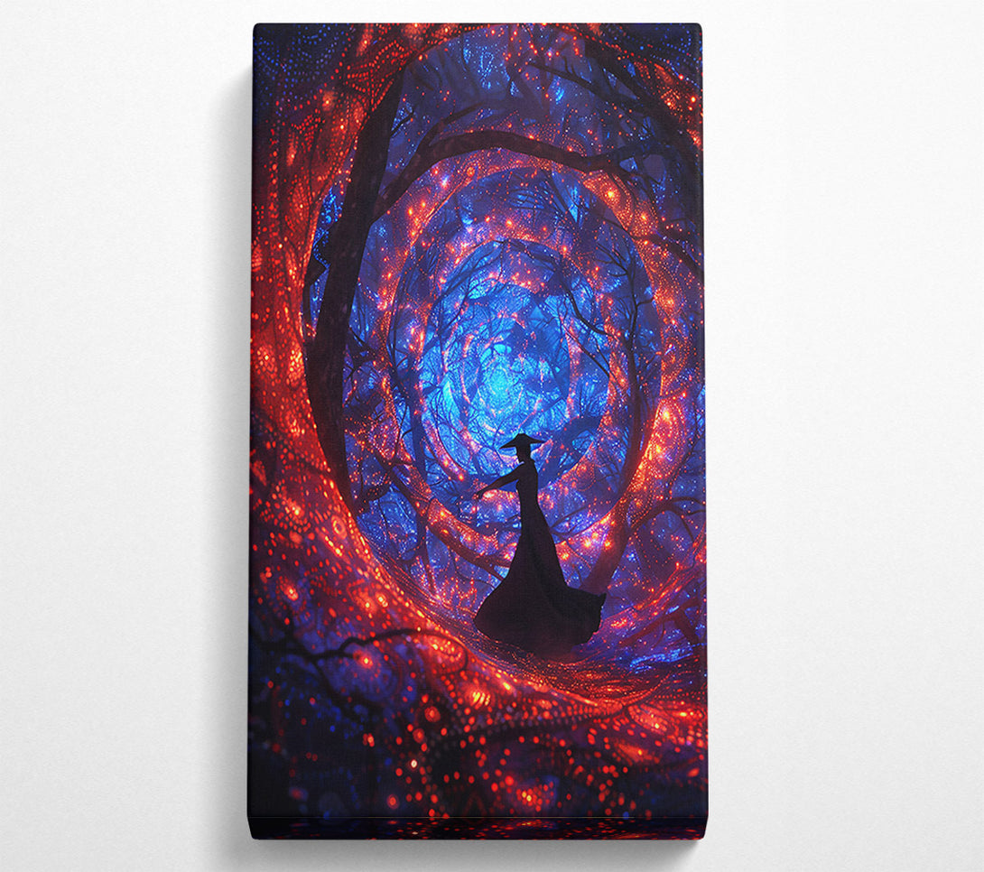  A Canvas Print of Crimson Enchanted Forest Canvas Art